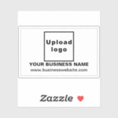 Site Web d'affaires sur Sticker en vinyle rectangl (Feuille)