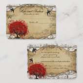 Site Web de Cartes de Table à Feuille de Coeur Rou (Devant / Derrière)