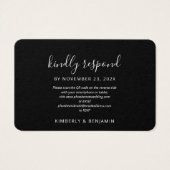 Site Web de Code QR Élégant pour RSVP de Mariage (Devant)