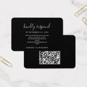 Site Web de Code QR Élégant pour RSVP de Mariage