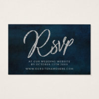Site Web de la Marine Luster Blue Mariage RSVP Ins