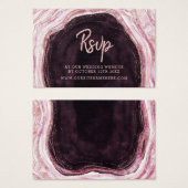 Site Web de l'Agate de Géode Bourgogne RSVP Insére (Devant & derrière)