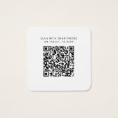 Site web de mariage avec code QR pour RSVP et enca (Dos)