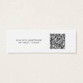 Site web de mariage avec code QR pour RSVP et enca (Dos)