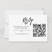 Site Web de Mariage avec Code QR RSVP Écriture Mod (Devant)