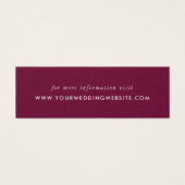 Site Web de mariage hivernal Holly and Pine Insert (Devant)