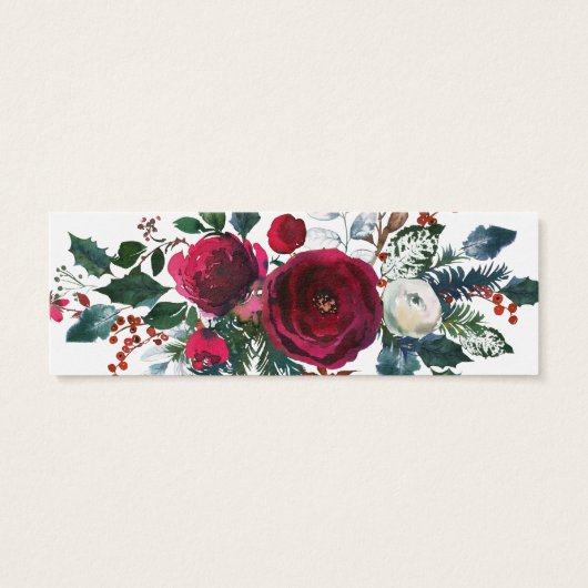 Site Web de mariage hivernal Holly and Pine Insert (Dos)