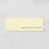 Site Web de Mariage Lemon RSVP | Cartes Mini (Dos)