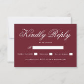 Site Web de Mariage Réponse Aimable Élégant (Devant)