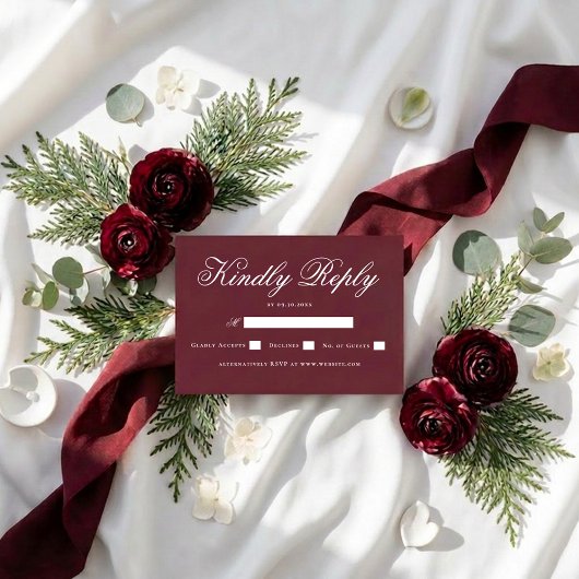 Site Web de Mariage Réponse Aimable Élégant