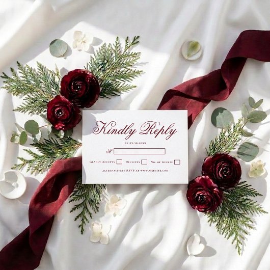 Site Web de Mariage Réponse Aimable Élégant