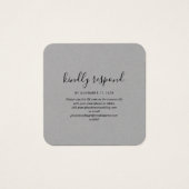 Site Web de Mariage RSVP avec Code QR Élégant (Devant)