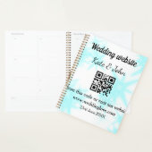 Site web de mariage simple minimal Q R code ajoute (Devant avec enveloppe)