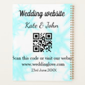 Site web de mariage simple minimal Q R code ajoute (Dos)