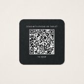 Site Web de RSVP avec Code QR pour un Mariage Élég (Dos)