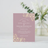 Site Web de RSVP pour Invitation de Mariage Rose D (Debout devant)