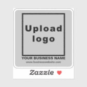 Site Web d'Entreprise sur Autocollant Vinyle Carré (Feuille)