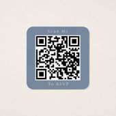 Site Web Dusty Blue Mariage QR Code RSVP (Dos)