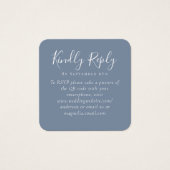 Site Web Dusty Blue Mariage QR Code RSVP (Devant)