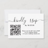 Site Web en ligne de RSVP de mariage moderne avec  (Devant)