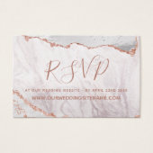 Site Web Gold Agate Blanc & Rose RSVP Insérer des  (Devant)