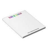 Site Web Logo personnalisé Bloc-notes promotionnel (Incliné)