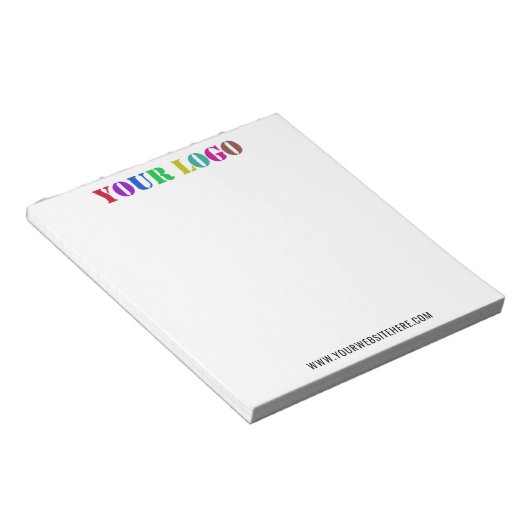 Site Web Logo personnalisé Bloc-notes promotionnel (Incliné)