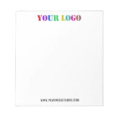 Site Web Logo personnalisé Bloc-notes promotionnel (Devant)