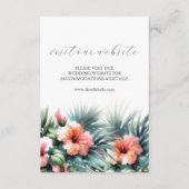 Site Web Mariage bleu et rose Insérer une carte (Devant)