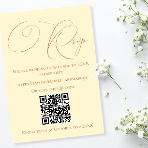 Site Web Mariage de teintes de soleil doux RSVP