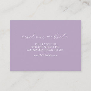 Site Web mariage Insérer carte Lilac Script