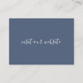 Site Web mariage Insertion Carte - Bleu côtier Scr (Dos)
