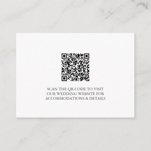 Site Web mariage Insertion Carte - Bleu côtier Scr (Devant)