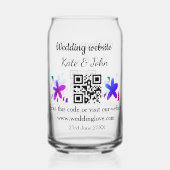 Site web mariage minimal simple Q R code ajouter n (Verso)