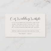 Site Web Mariage moderne QR Code RSVP carte de boî (Devant)