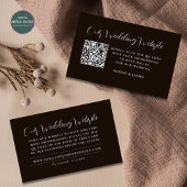Site Web Mariage moderne QR Code RSVP carte de boî