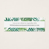 Site Web Mariage Wild Tropical Palm Leaf Mini cart (Devant)
