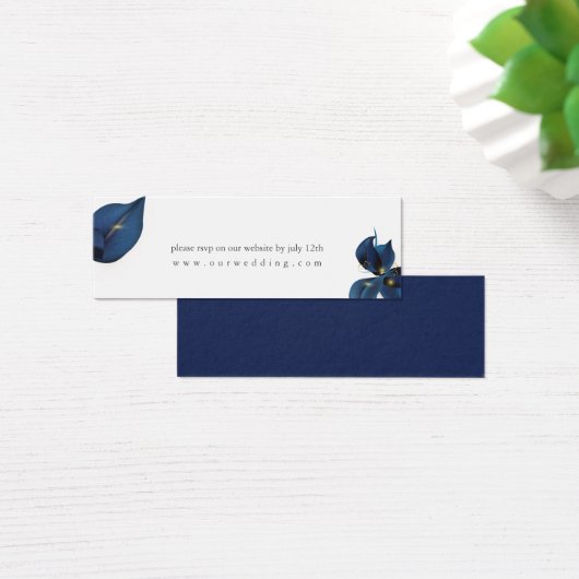 Site web moderne Deep Indigo Blue Mariage RSVP (Bureau)