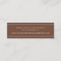 Site web moderne Elegant Rust RSVP \ Carte Registr