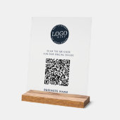 Site Web QR Code et logo d'entreprise Simple (Angle)