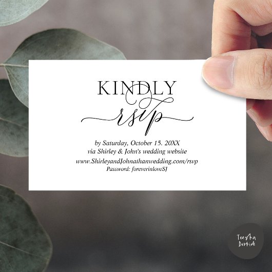 Site Web RSVP en ligne, faire-part de mariage