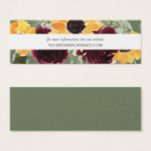 Site Web Rustique Mariage Tournesol Insérer Cartes (Devant & derrière)