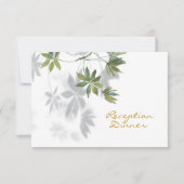 Site Web Tropical Leaf Shadow Reception Dîner RSVP (Devant)