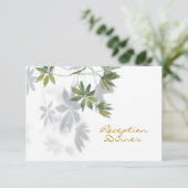 Site Web Tropical Leaf Shadow Reception Dîner RSVP (Debout devant)