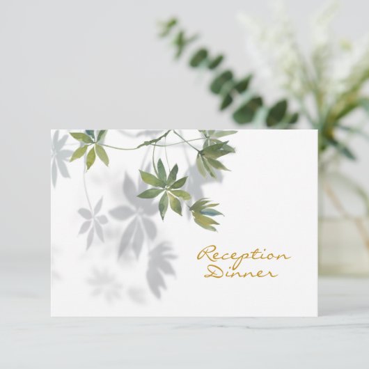 Site Web Tropical Leaf Shadow Reception Dîner RSVP (Debout devant)
