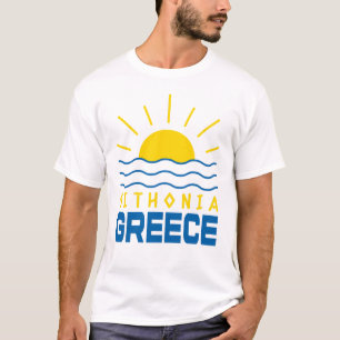 Sithonia Griekenland zonneschijn en Zee Mannen T-shirt