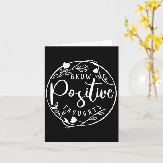 Sitive Affirmation And Sritual Or Grow Sitive Thou Kaart (Gele Bloem)