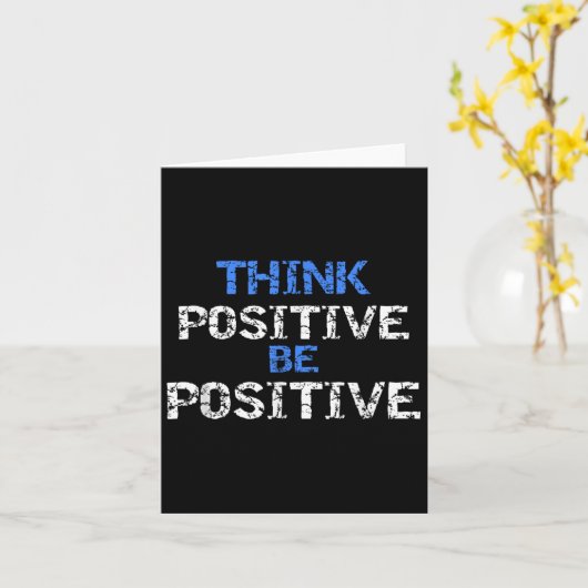 Sitive For Motivational Kindness - Sitive Message Kaart (Gele Bloem)