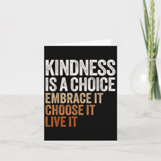 Sitive Message Retro Kindness Vintage Motivational Kaart