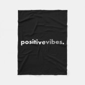 Sitive Vibes Motivational Encouraging Message Fun  Fleece Deken (Voorkant)